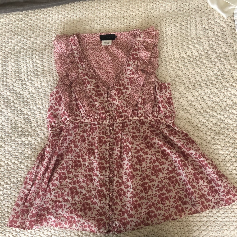 Hatch maternity floral blouse